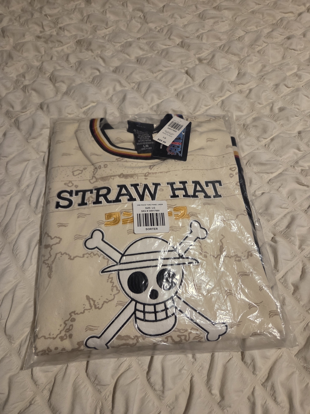 One Piece Straw Hat Crew Panel Crewneck